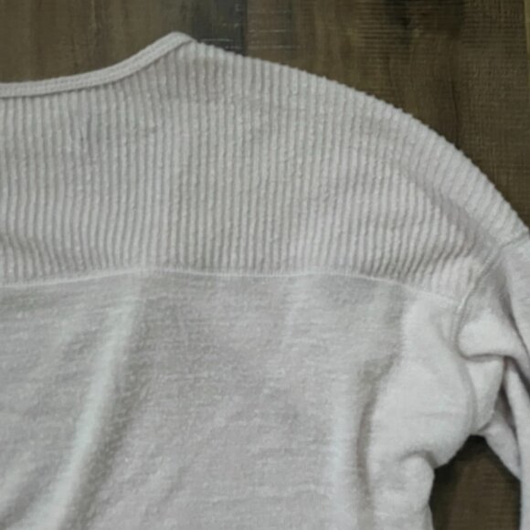 Abercrombie & Fitch Soft A&F Cozy Wrap Tie Front Sweater Top Beige Medium - Picture 5 of 6